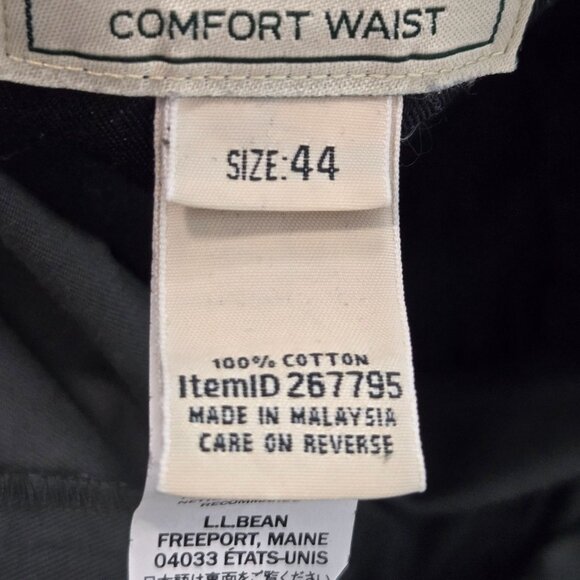 L.L. Bean Men's Size 44 Wrinkle-Free Double L Chino Comfort Shorts Charcoal Gray - Picture 7 of 9